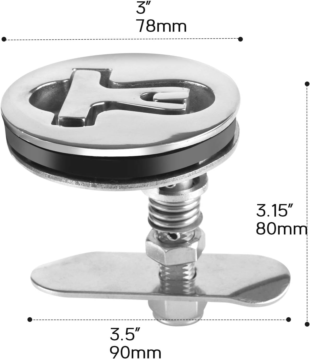 316 Stainless Steel Cam Pull Latch Floor Hatch Q41297