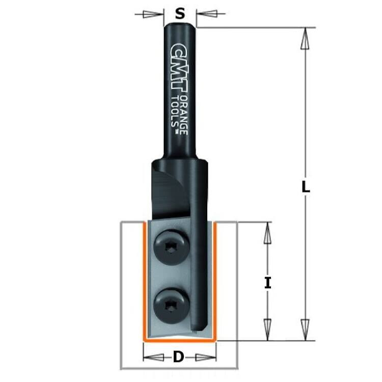 Carbide Straight Bit 5/8-Inch Diameter 1/2-Inch Shank X299545