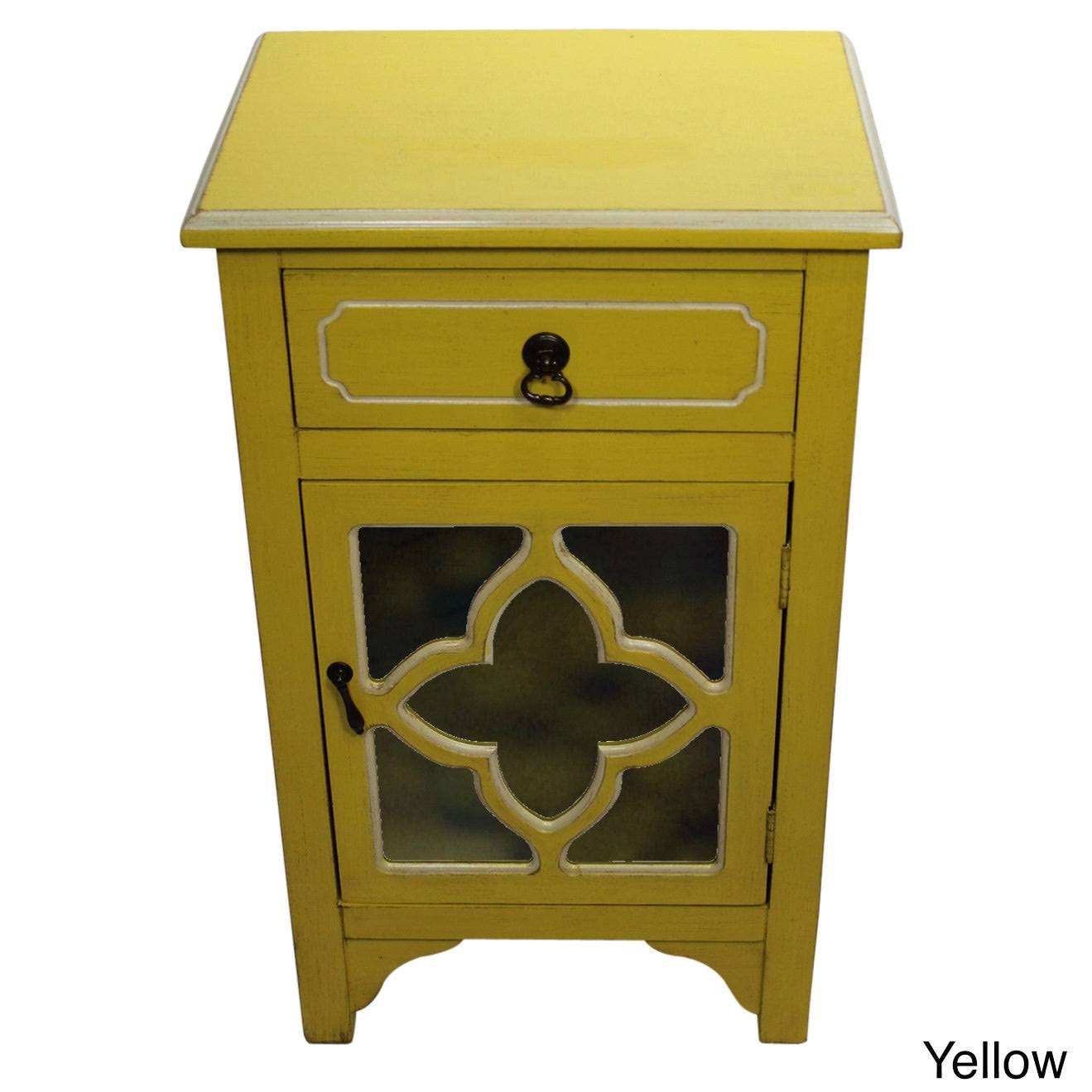 Blue 1 Drawer Accent Cabinet T8923