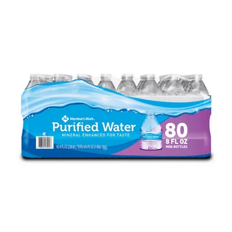 2 Pack of 80 bottle Purified Water 8 oz. F5095