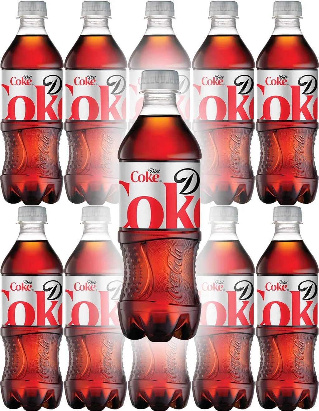 Diet Coke Soda 20oz Bottles, Quantity of 12 O3805