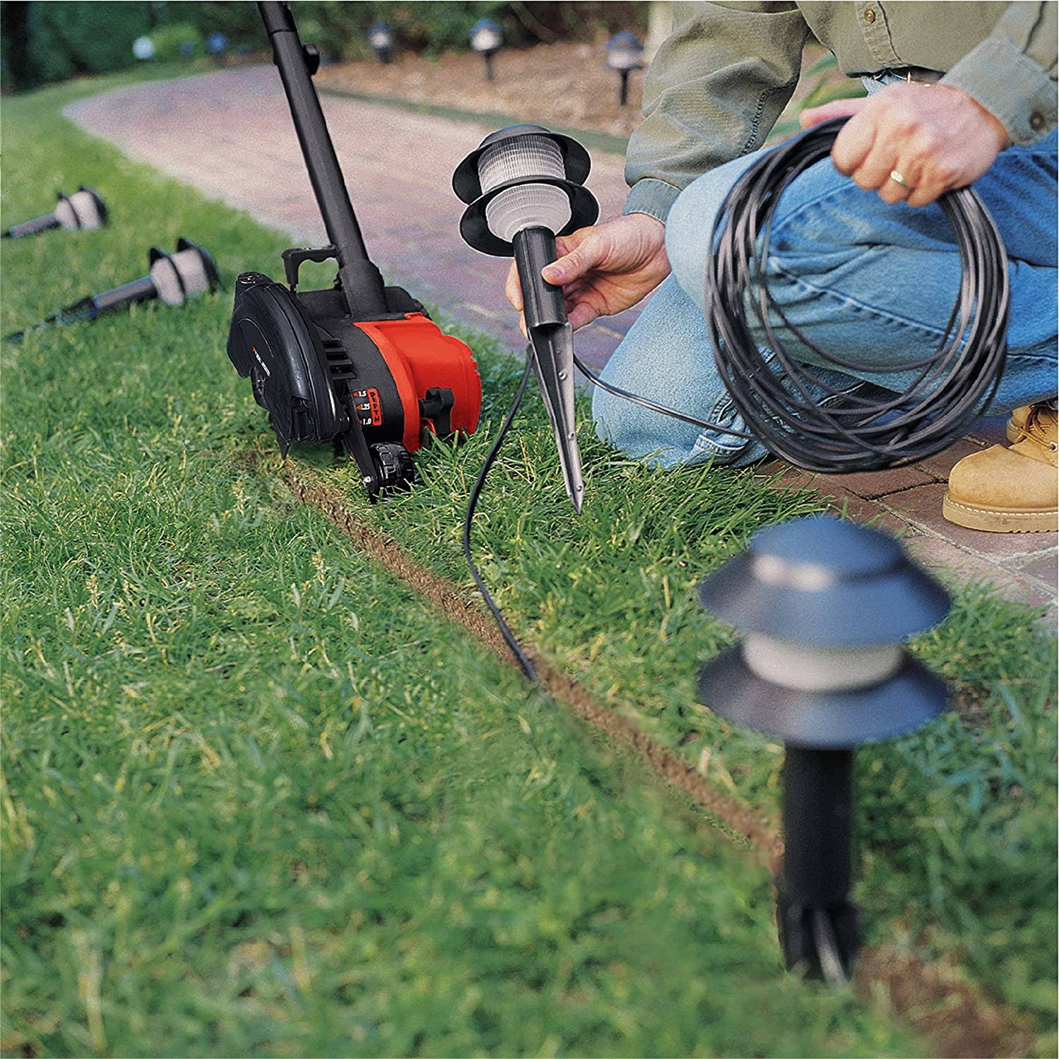 12 Amp 2-in-1 Landscape Edger and Trencher H24167