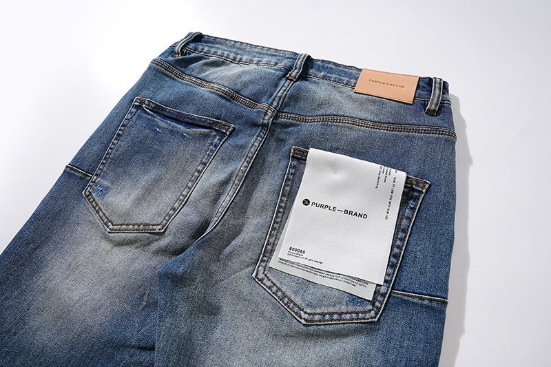 Purple Brand Blue Distressed Denim Jeans