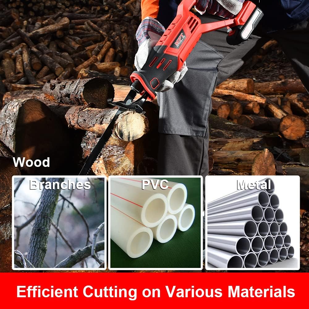 21V Cordless Reciprocating Saw with Battery and Charger Q7997