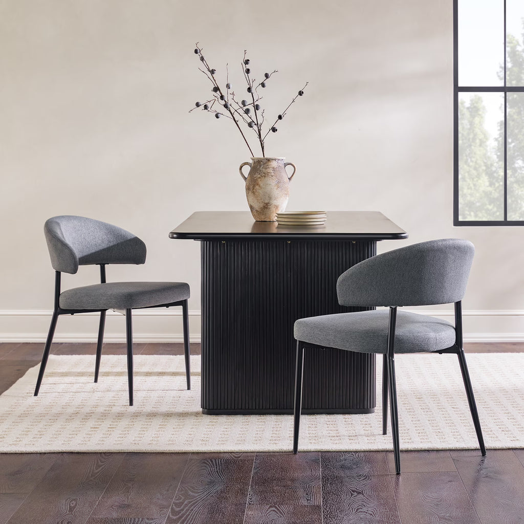 Charcoal Upholstered Dining Chair, Set of 2 W953212