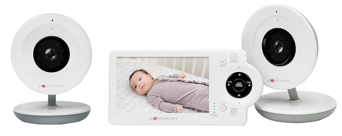Baby Monitor System with Two Digital Zoom Cameras, 800 ft Range, Infrared Night Vision Q632908