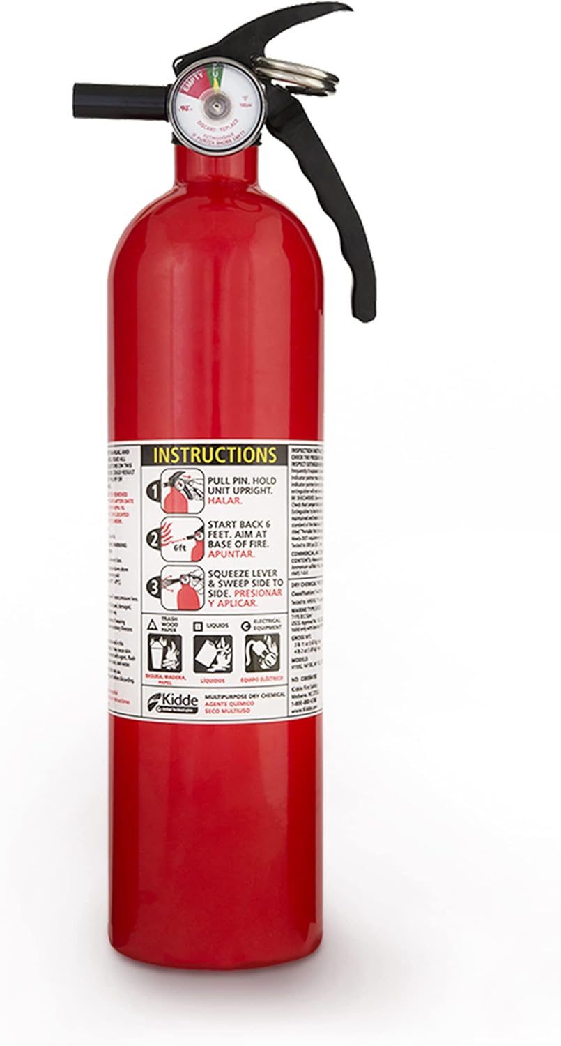 7 Pack Red Multipurpose Fire Extinguishers P23803