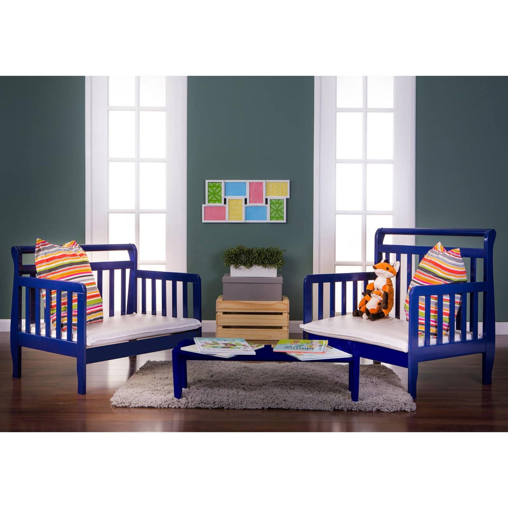 Royal Blue 3-in-1 Convertible Toddler Bed W857466