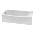 Left Drain Bathtub in Arctic White R518