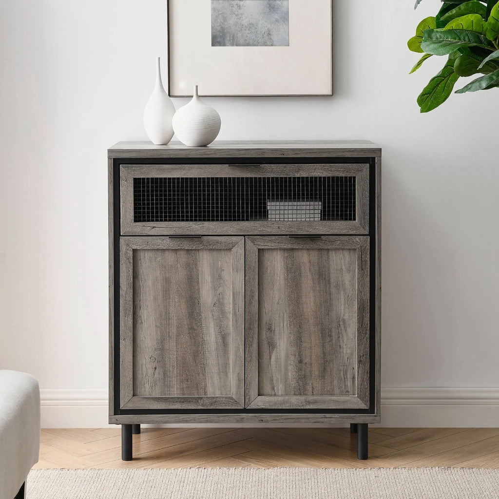 2-Door Accent Cabinet - Grey Wash Z5484