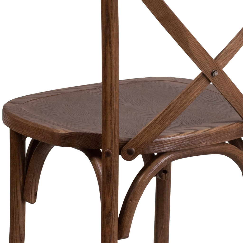 Cross Back Chair (Mahogany), Brown (Wood) Z4493