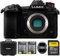 LUMIX G9 Mirrorless Camera Body, 20.3 Megapixels, 5-Axis Dual V598072