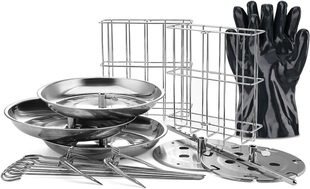 Stainless Steel Countertop Rotisserie Oven with Bake Ware Skewers T871