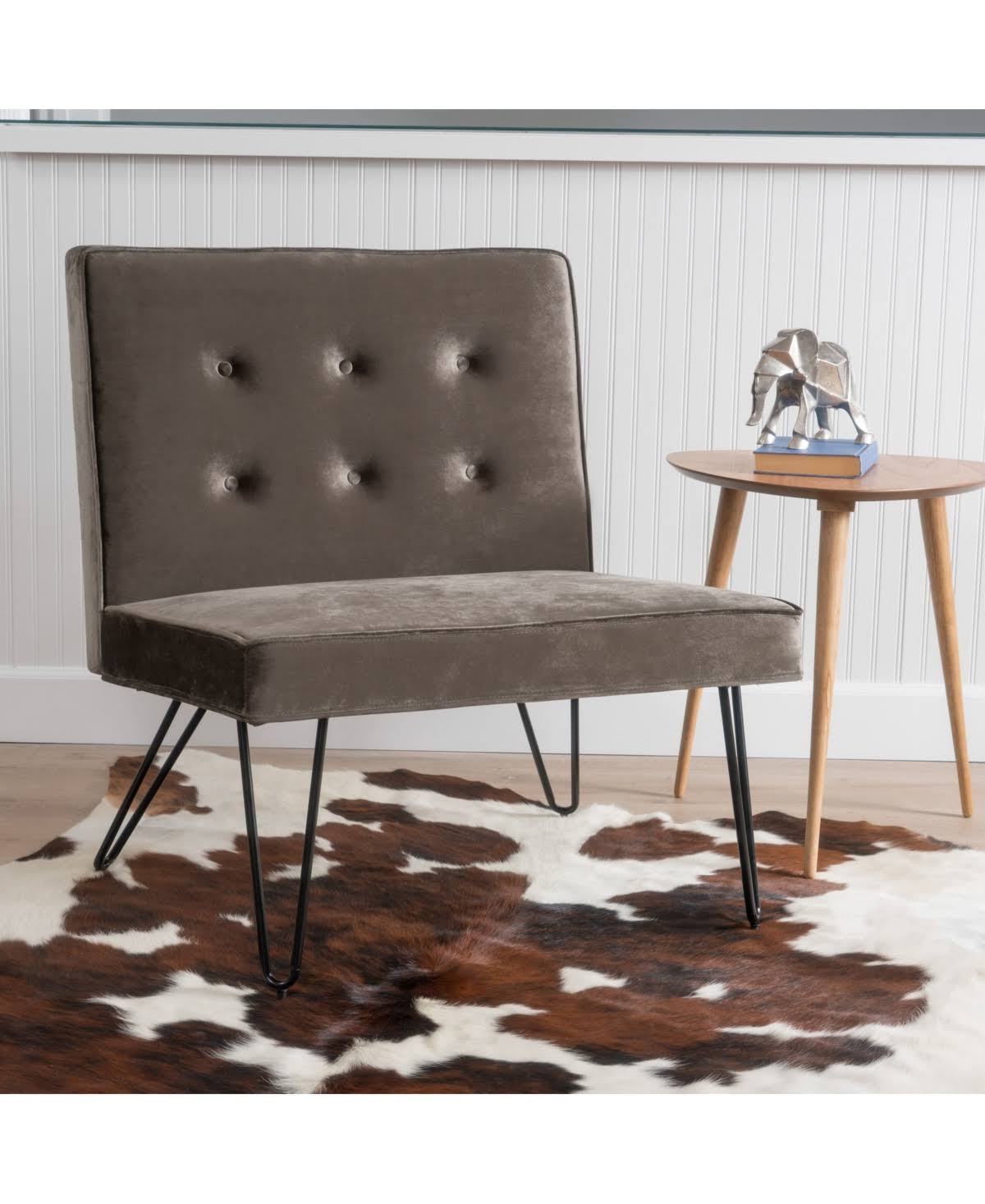 Navy Blue Armless Chair U91018