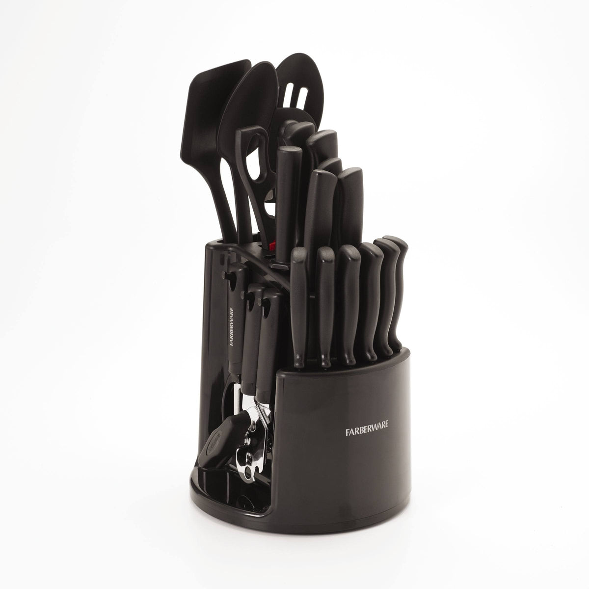 30 Piece Knife Set Black Q382