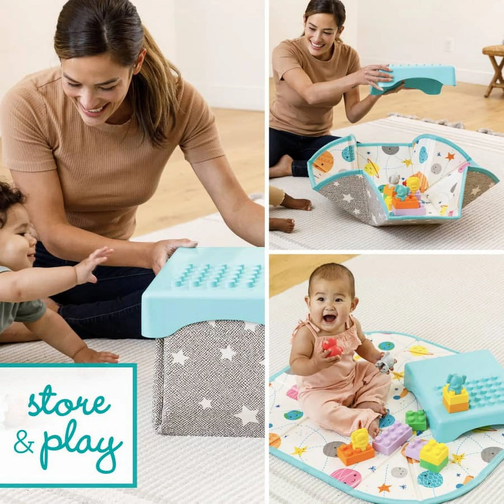 14-Piece Multicolor Building Blocks Activity Station S318
