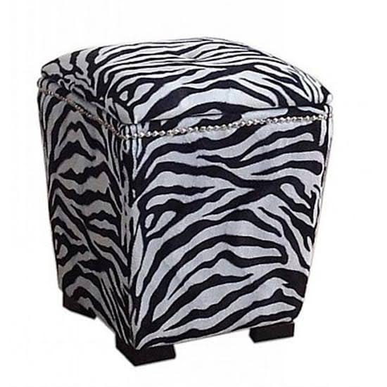 Zebra Storage Ottoman I942