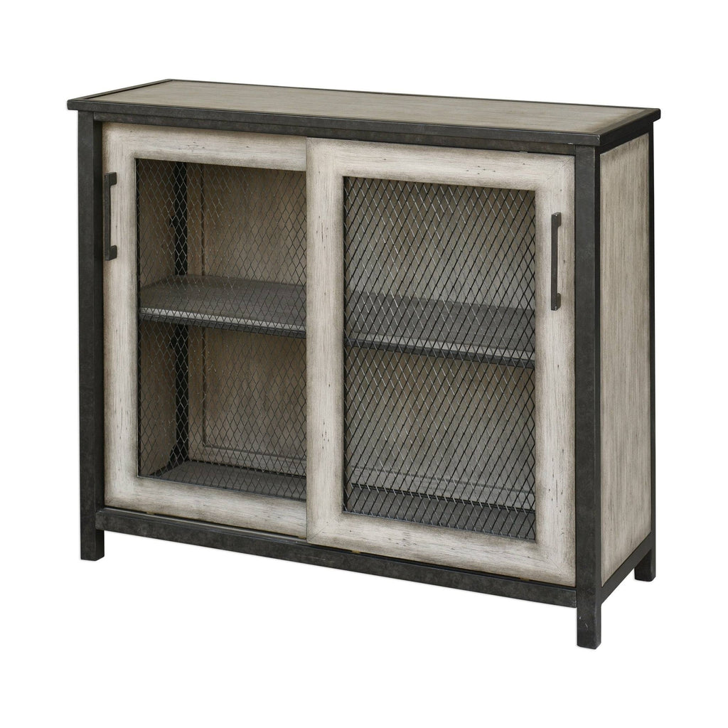 Wire-Mesh Accent Cabinet M9062