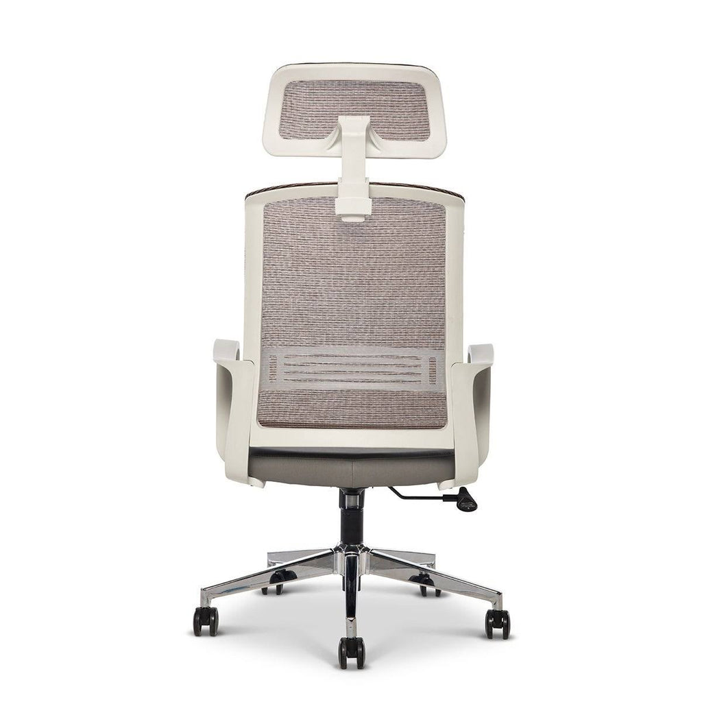 Copper Gray Black Ergonomic High-Back Task Chair with Headrest S7301