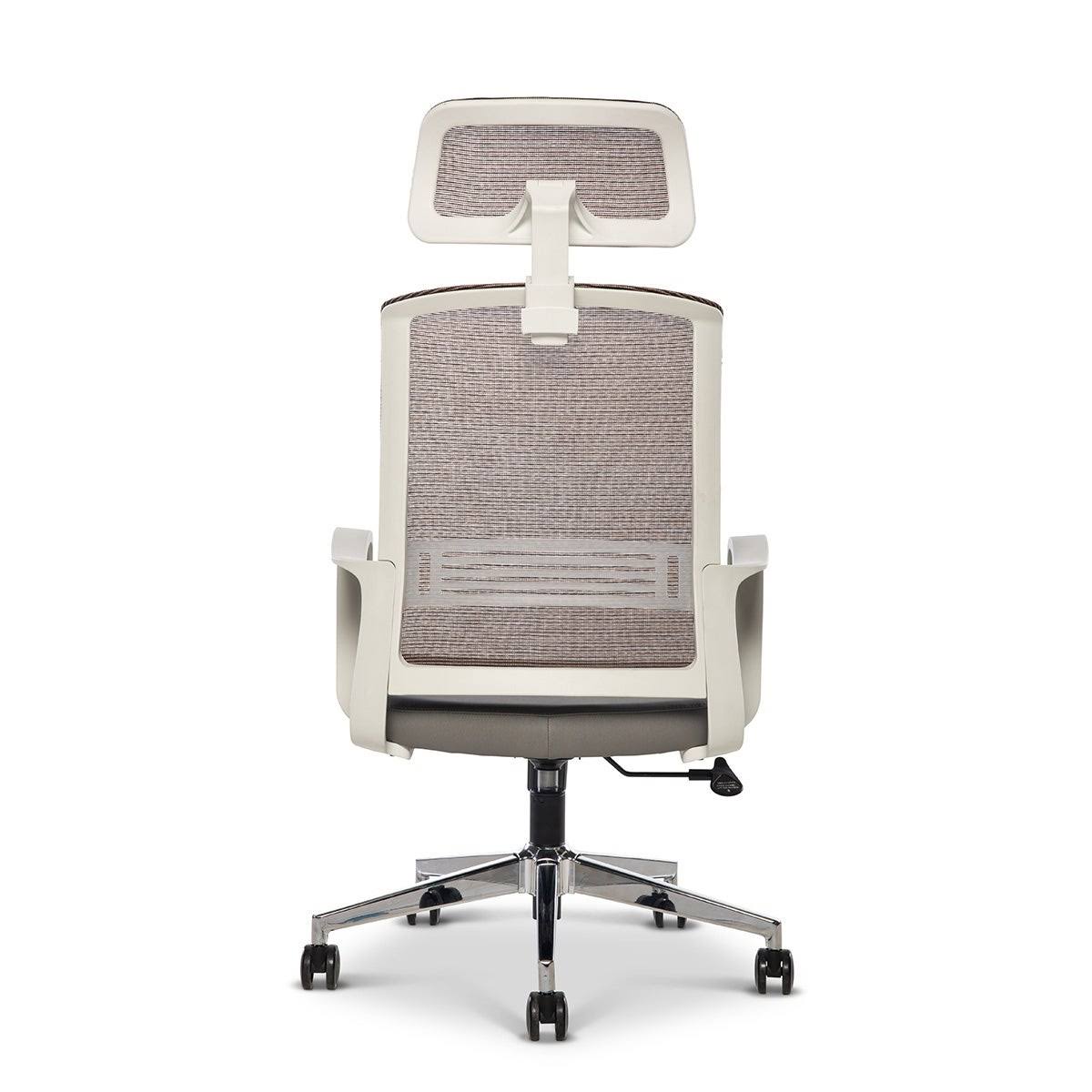 Copper Gray Black Ergonomic High-Back Task Chair with Headrest S7301