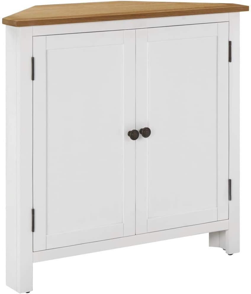 Corner Cabinet Solid Oak Wood S799279