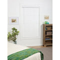 White Cordless Faux Wood Blinds Y8667