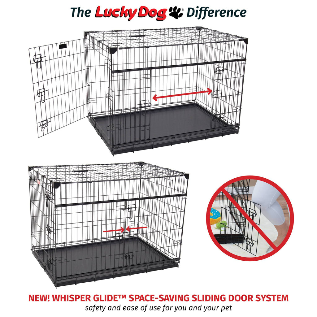 36 inch Sliding Double Door Wire Dog Crate G400727