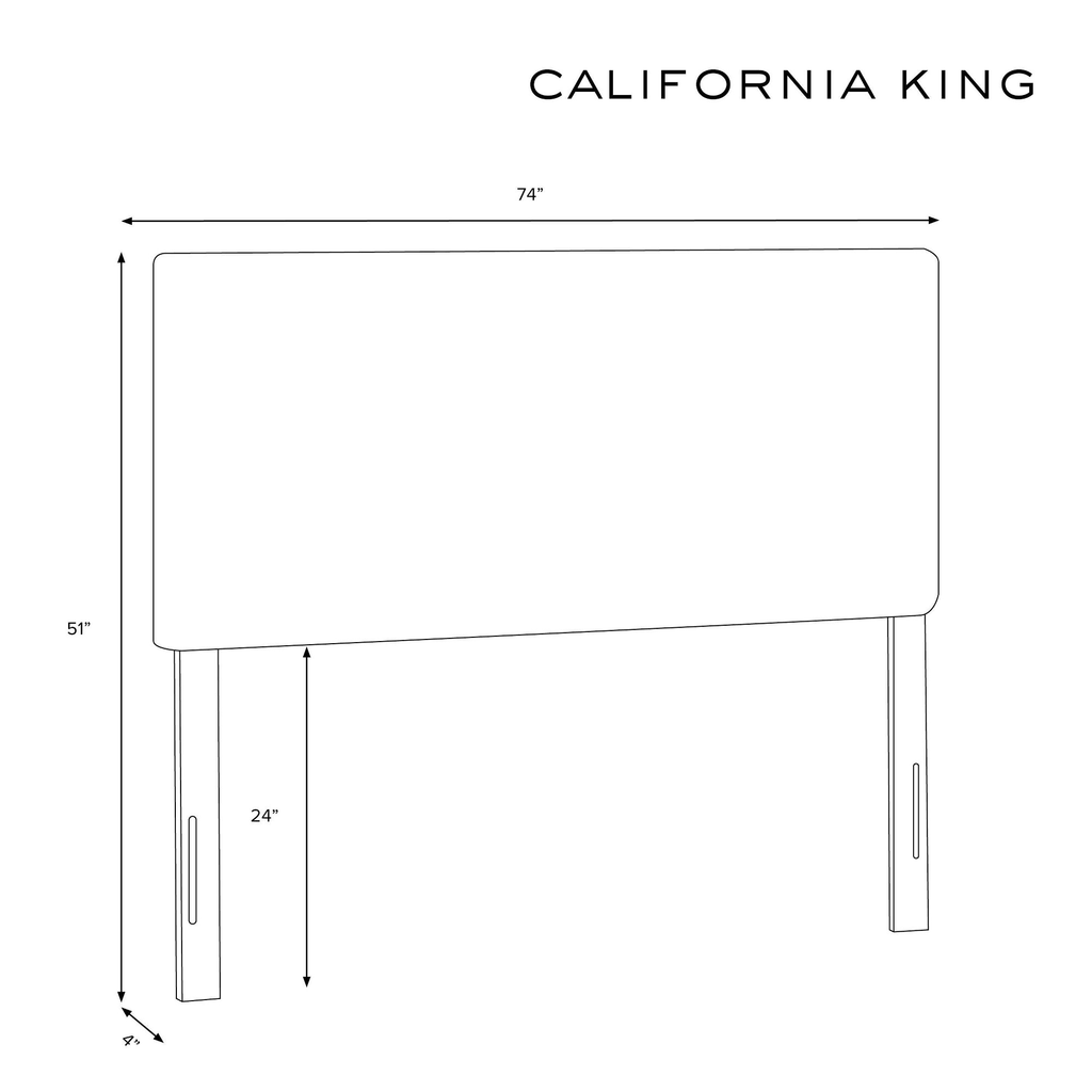 California King Linen Headboard A850221