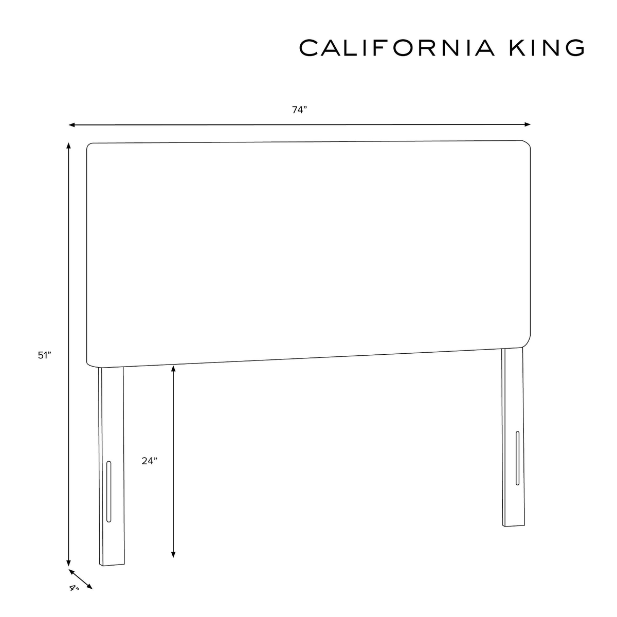 California King Linen Headboard A850221