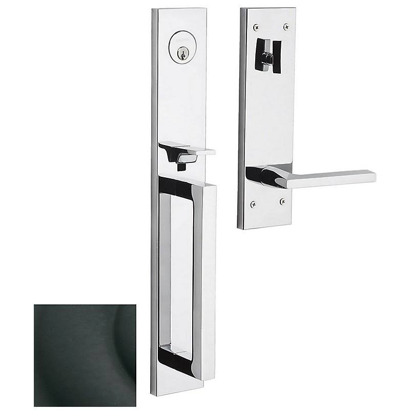 Satin Black Single Cylinder Entry Set Q3929
