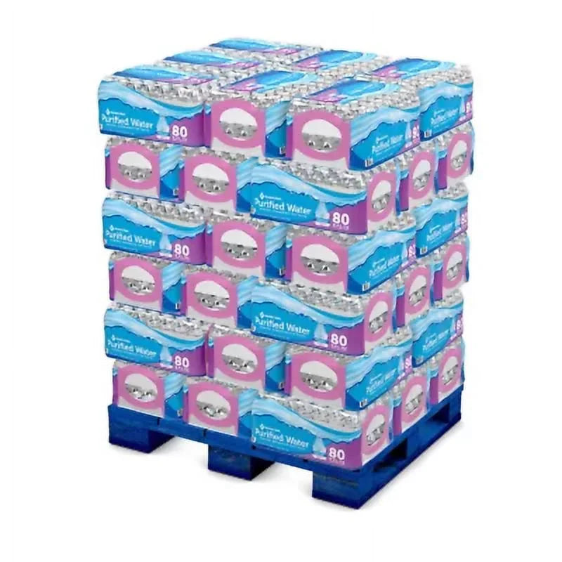 2 Pack of 80 bottle Purified Water 8 oz. F5095