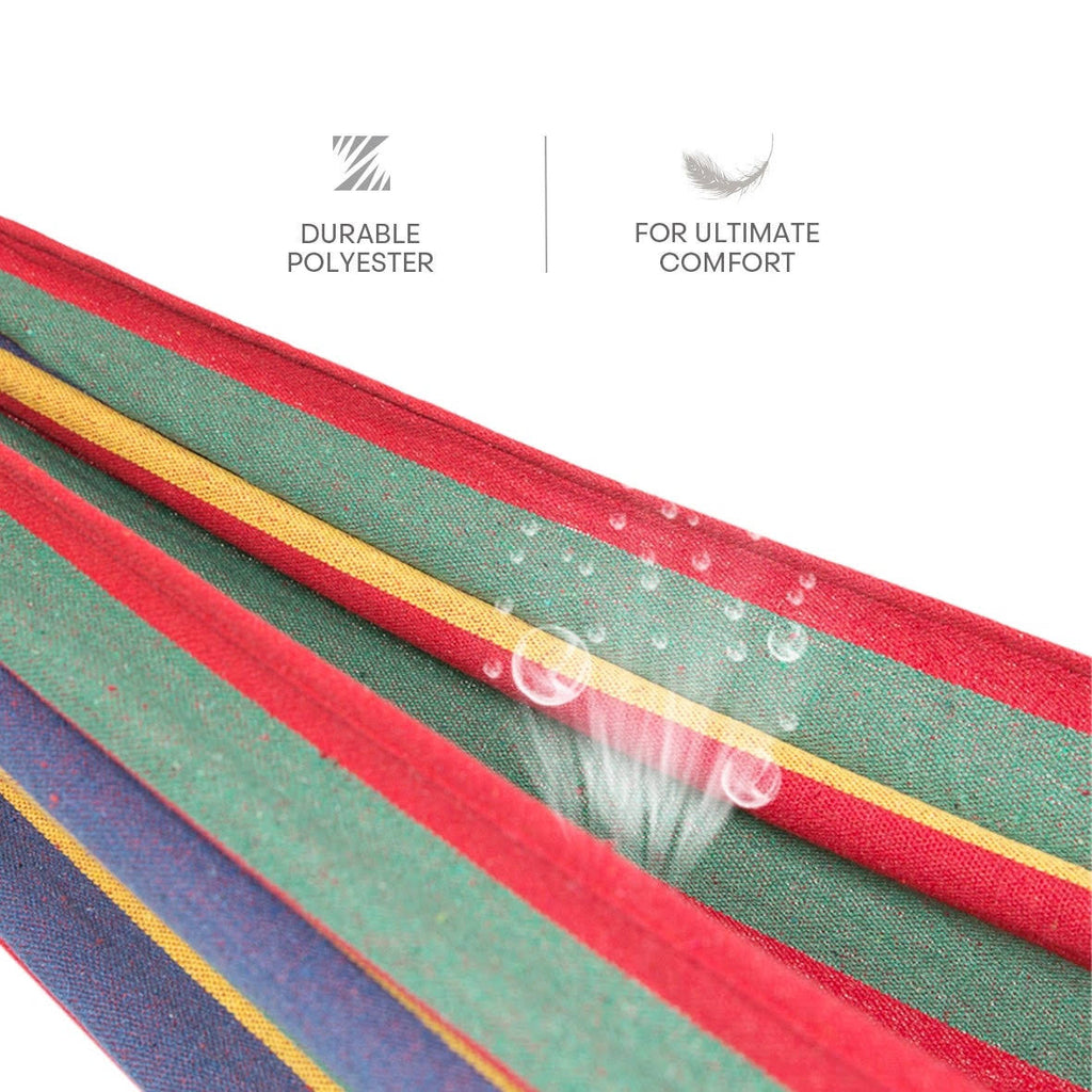 Freestanding Steel Double Hammock with Carry Bag F92729