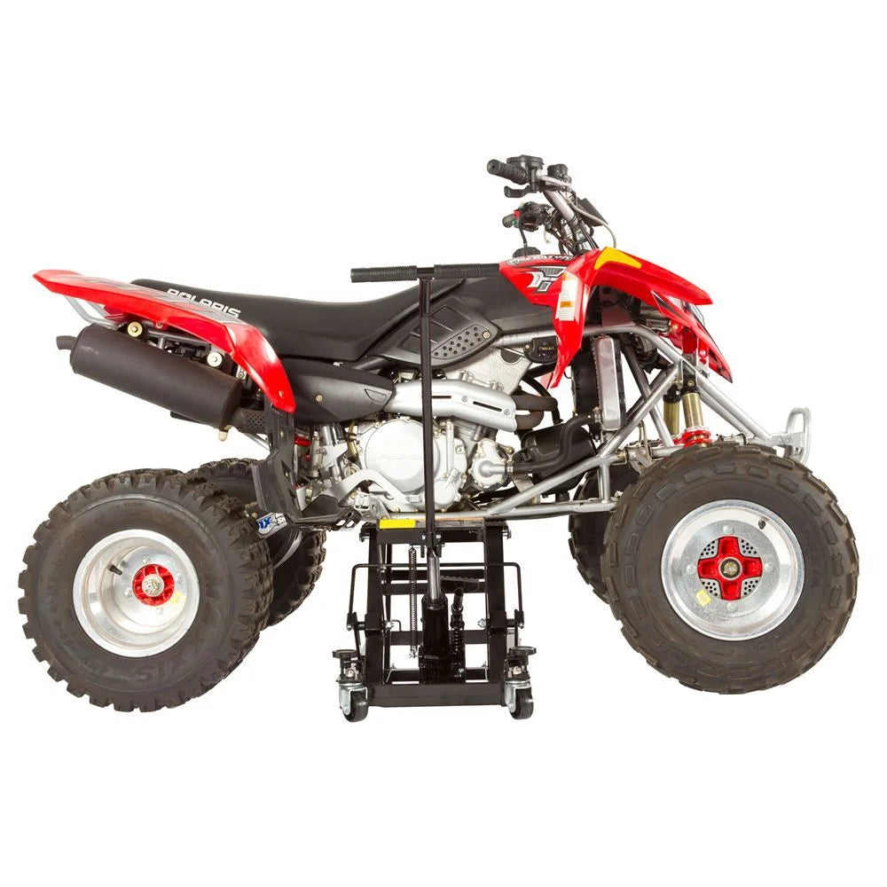 Black Widow Foot-Operated Motorcycle or ATV Lift Jack Stand H542