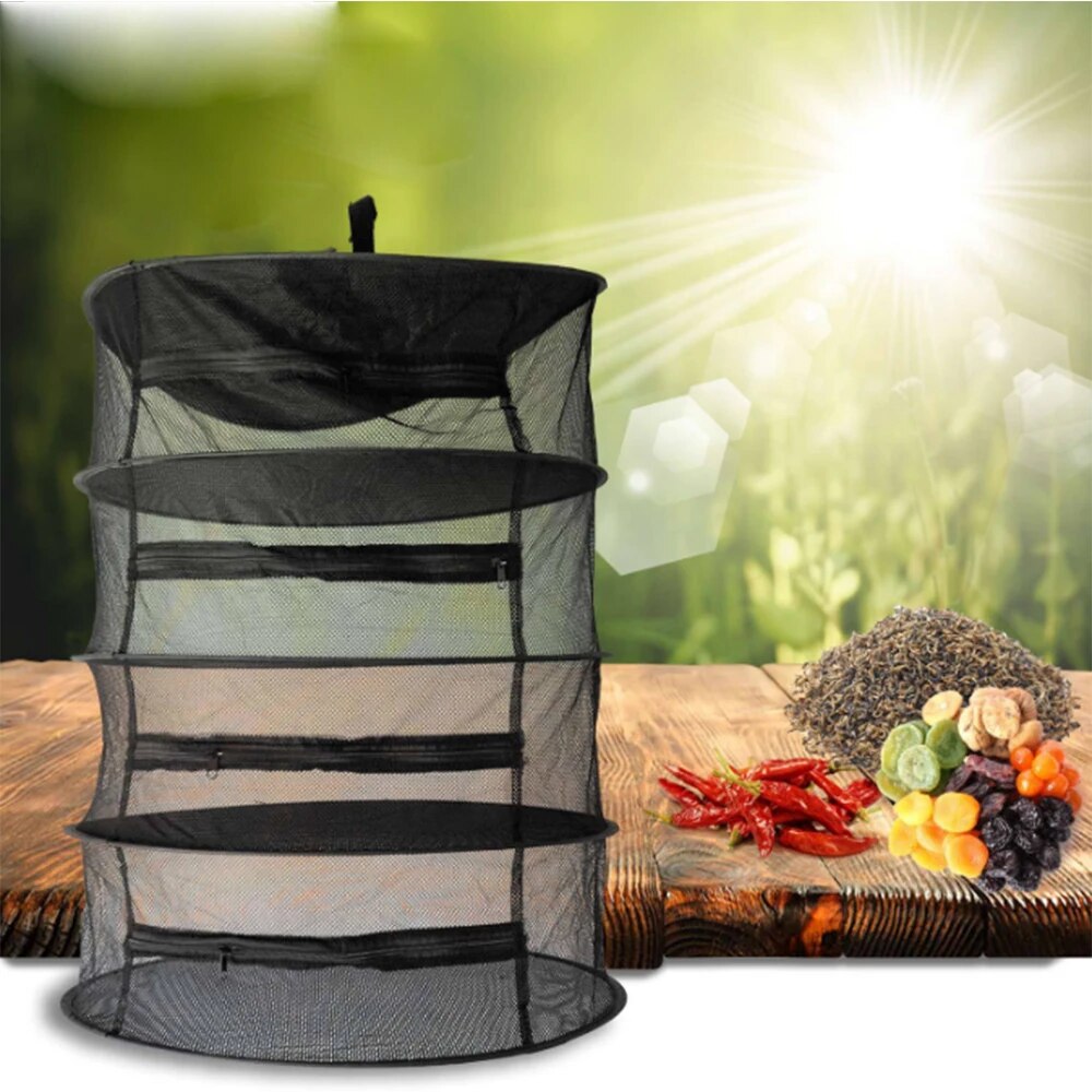 8-Layer Hanging Mesh Net Drying Rack 24inch 63cm S5518