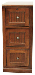Yellow 3 Drawer Poplar File Cabinet W529617