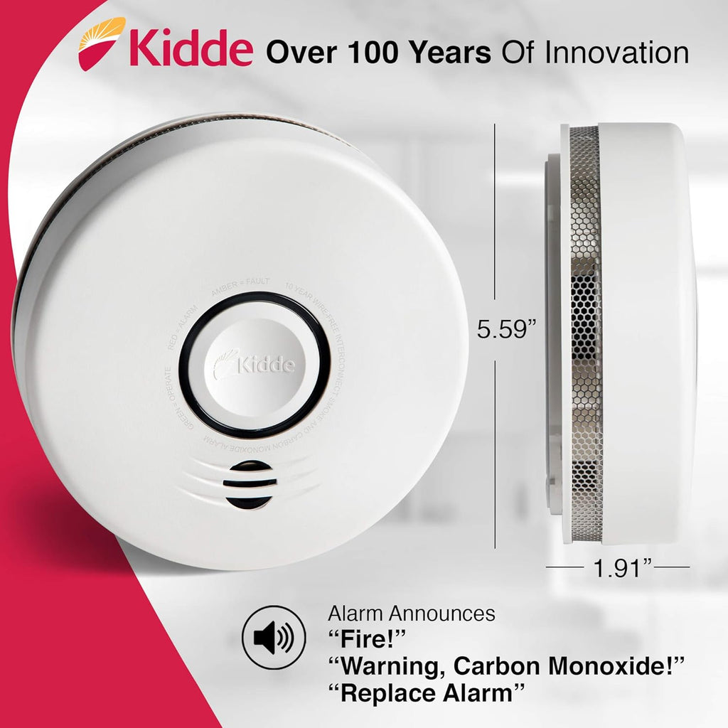 Lithium Battery Powered Combination Smoke & Carbon Monoxide Alarm J5443