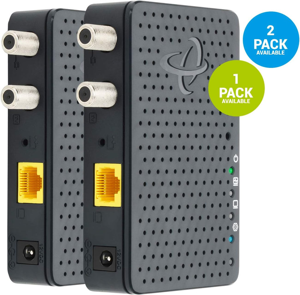 Bonded MoCA 2.5 Network Adapter for Ethernet Over Coax (2-Pack) U304