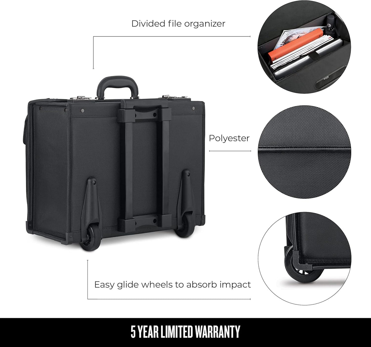 Black Rolling Catalog Case D520825