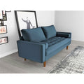 Prussian blue Velvet Sofa I953