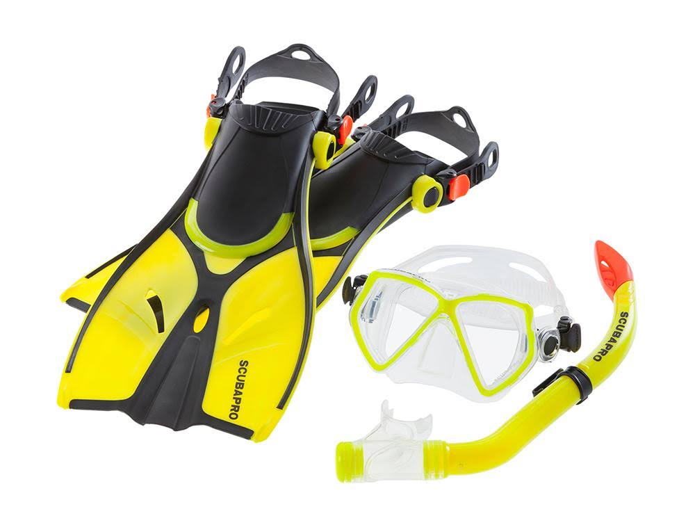 Yellow S/M Mini Vu Combo with Fins S22728