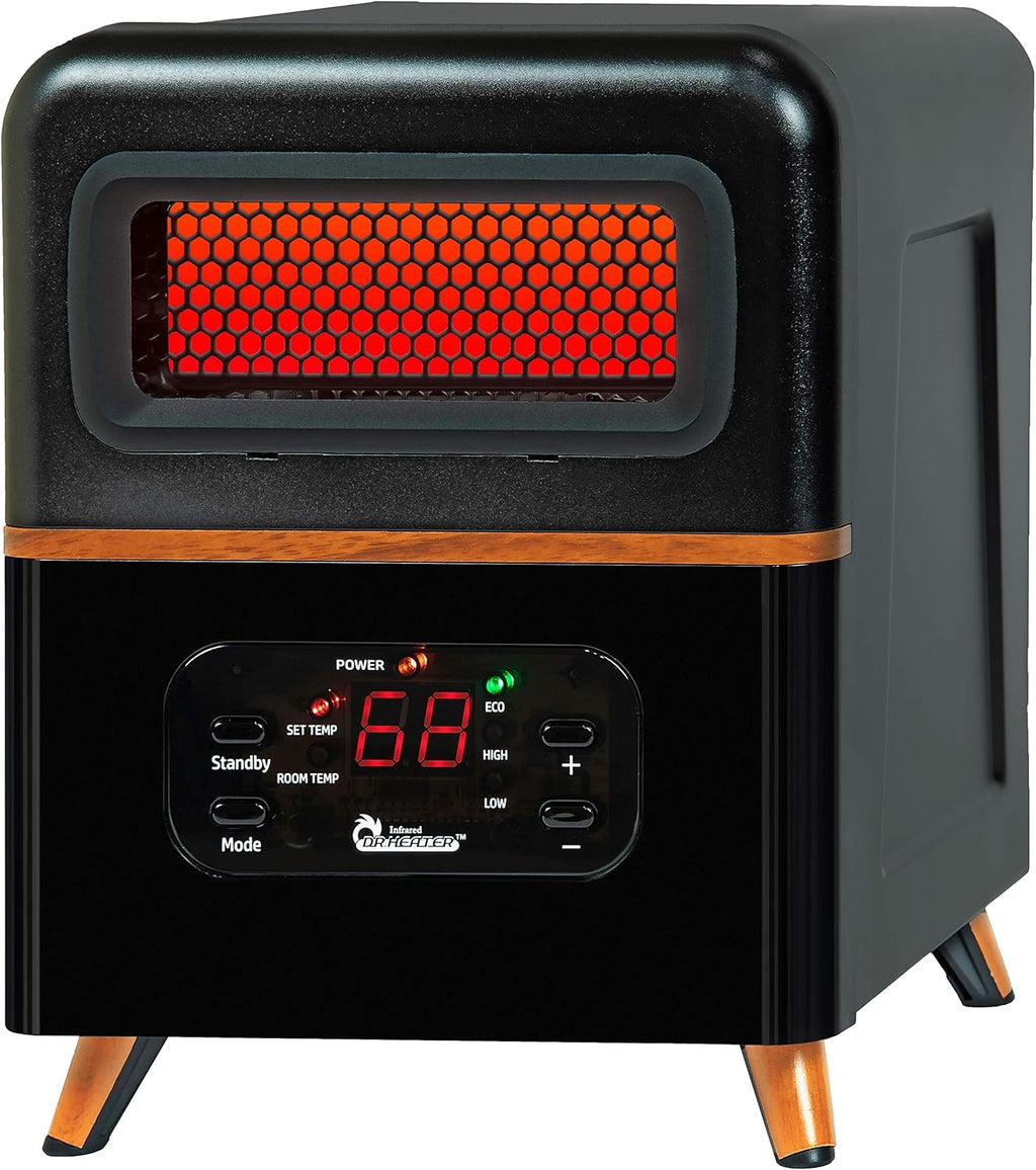 Black Hybrid Infrared Space Heater S3606