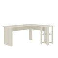 Antique White L Shape Executive Desk E8963