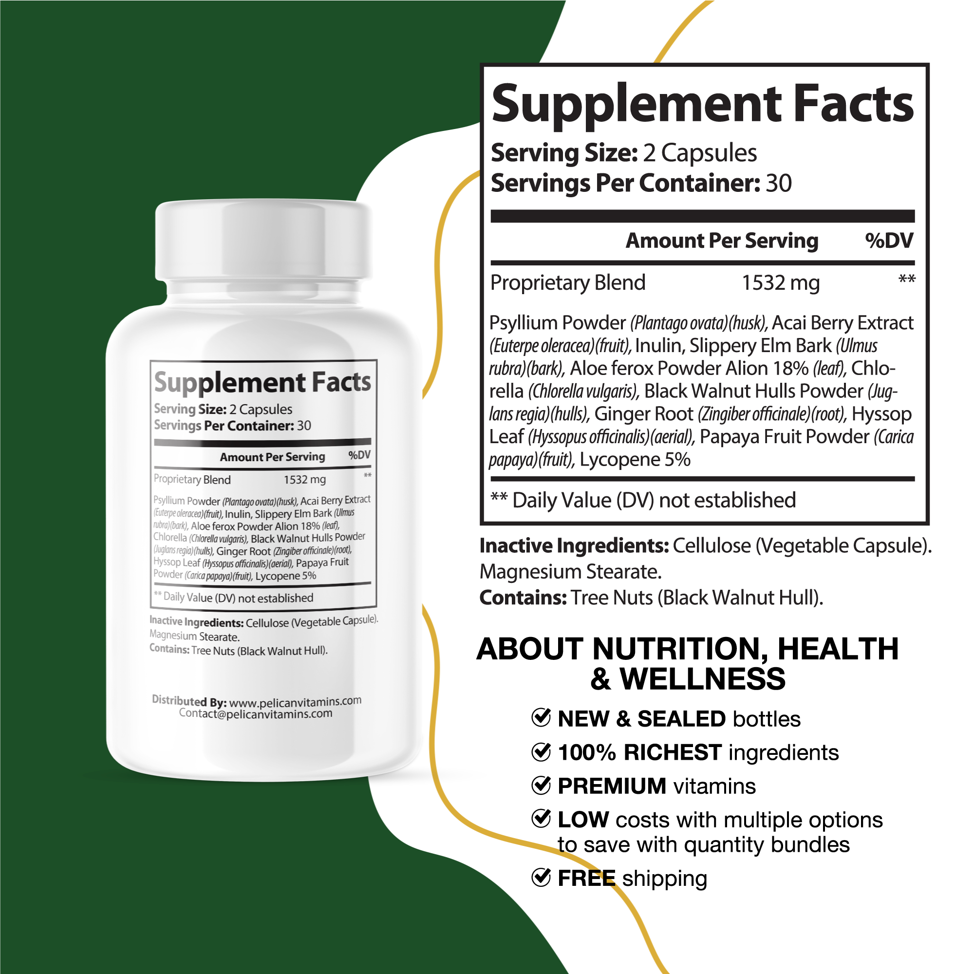 2 Bottles 120 Capsules F108366