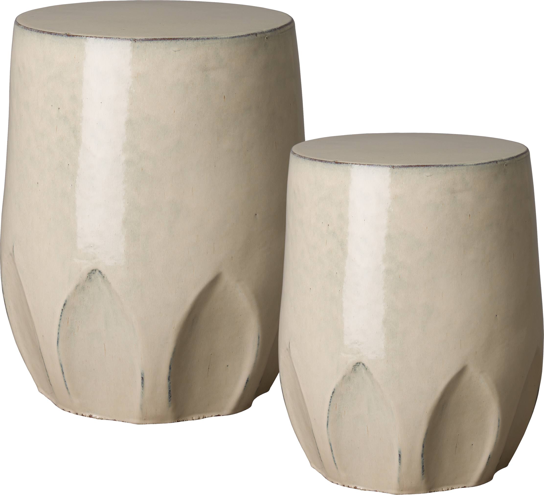 Cream Garden Stool W8511