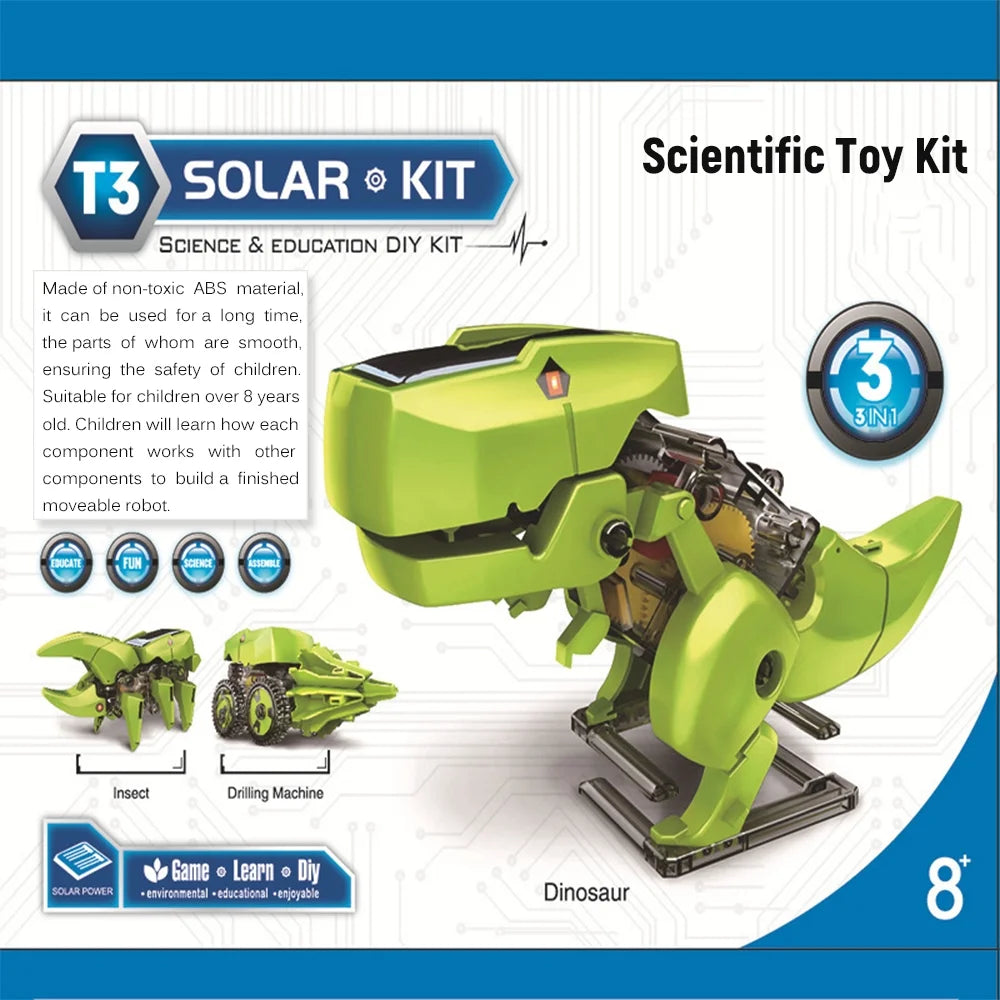3 in 1 Solar Robot DIY STEM Science Experiment Assembly Model L2114