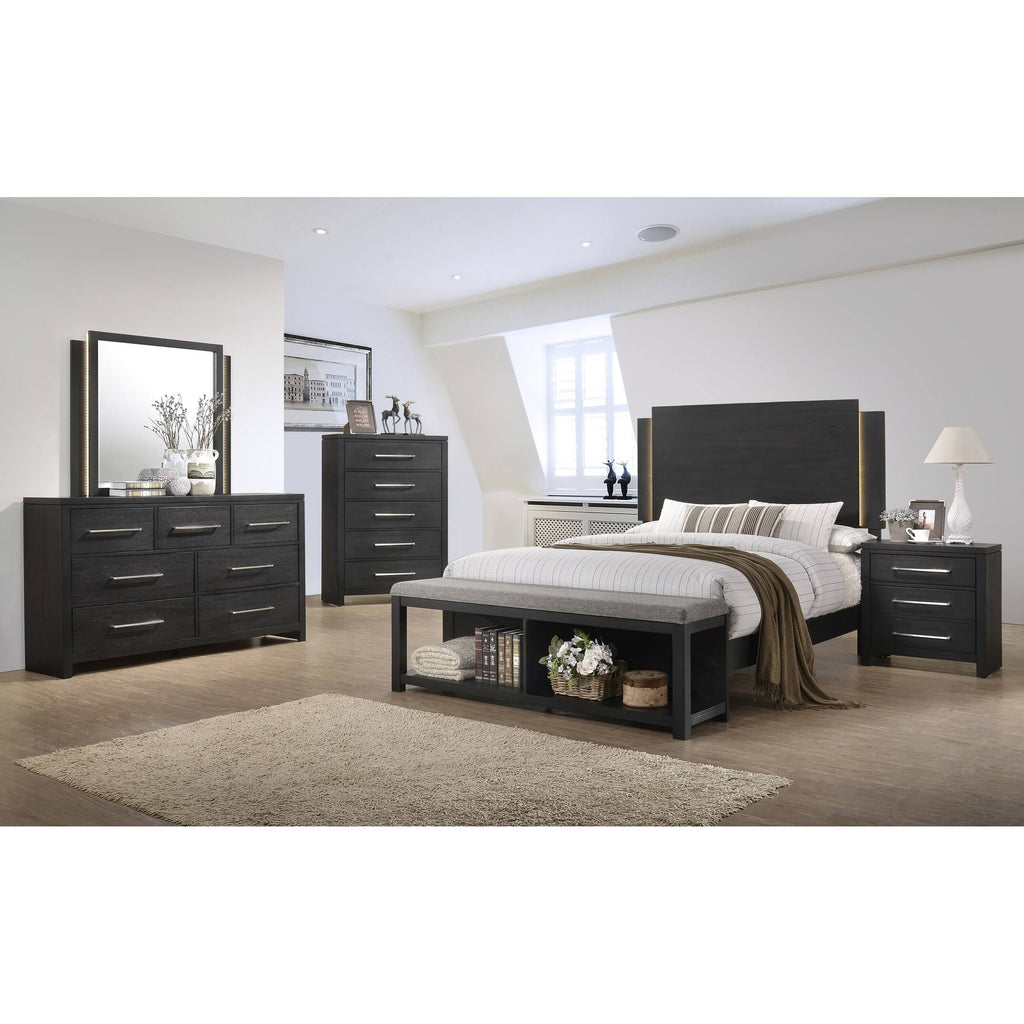Charcoal Grey Lift Top Chest Q250642