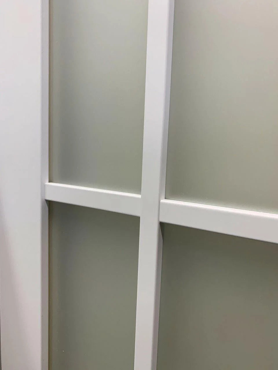 Solid French Door Frosted Glass 9 Lites 36 x 80 inches Q3596