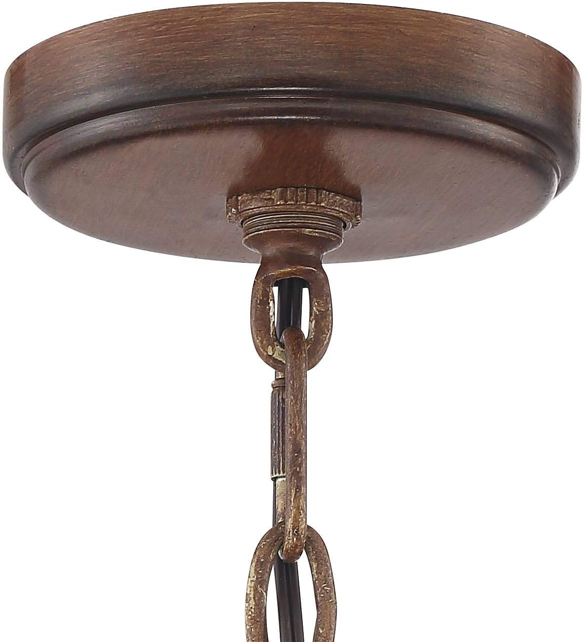 Mahogany Wood Chandelier 6-Light Fixture B20500