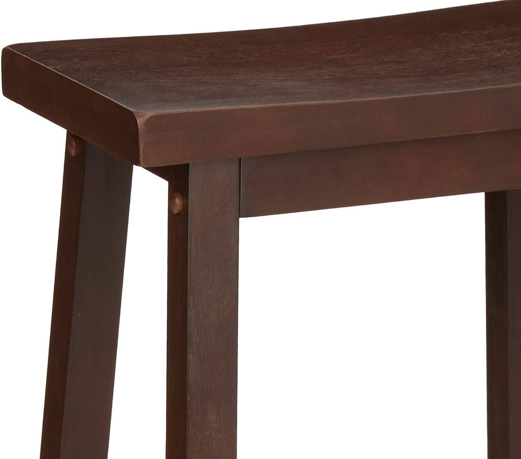 Walnut Solid Wood Kitchen Counter Stool 29 inch Set of 2 N13365