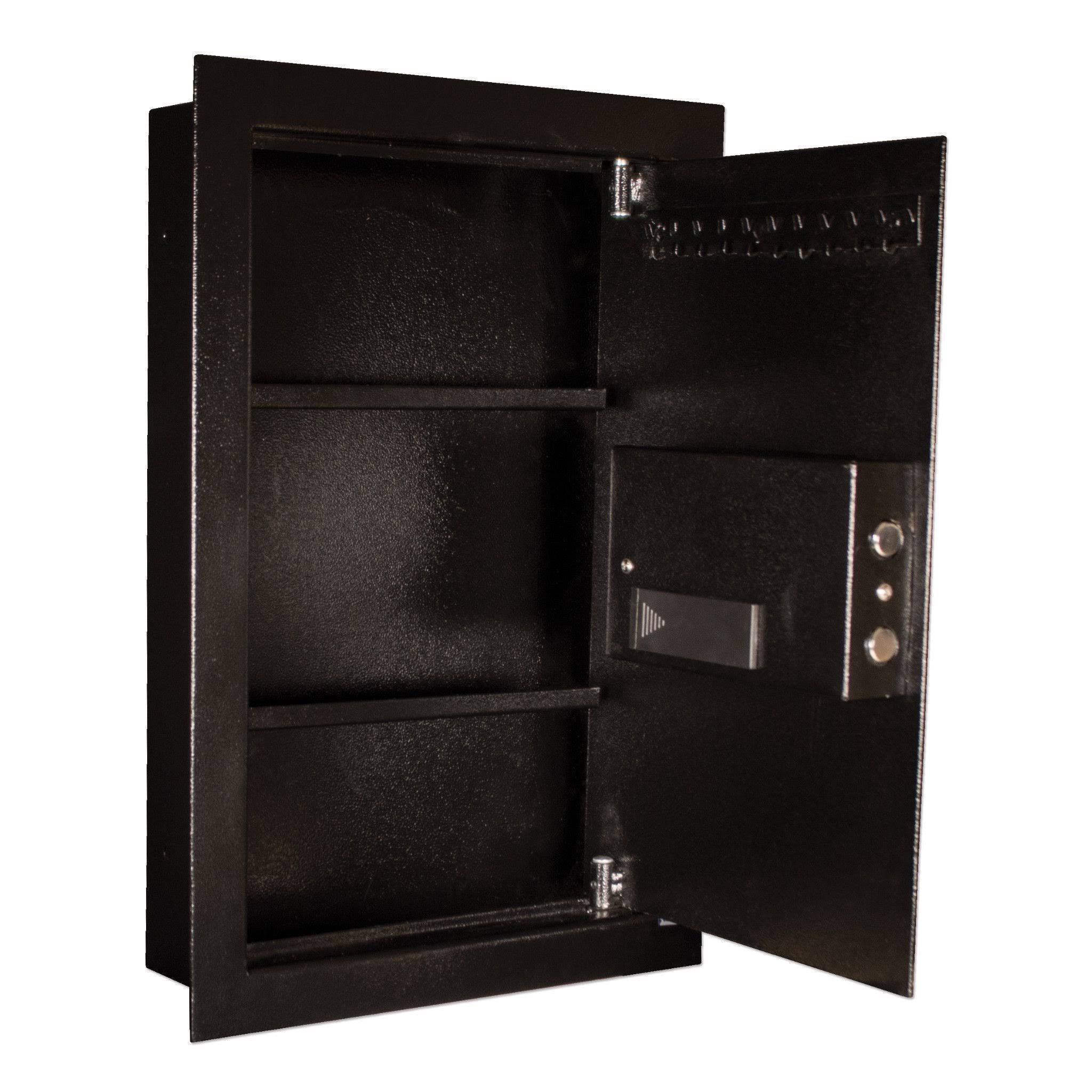 Steel Wall Safe with Electronic Lock A534954
